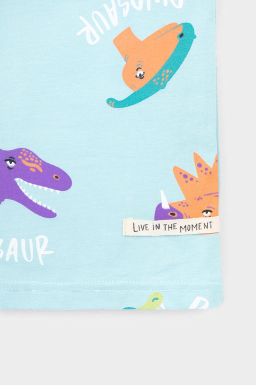 КР 302056/морозный шалфей,мир динозавров фуфайка (футболка) для мал