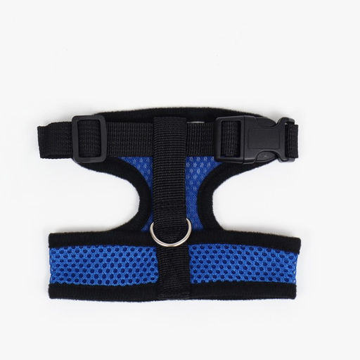 Шлейка мягкая из неопрена, размер S, ОШ 24 см, ОГ 24-34 см, синяя - Пижон фото 7