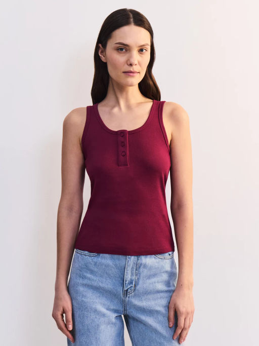 Топ в рубчик на пуговицах ZR2605013403-91 / Zarina