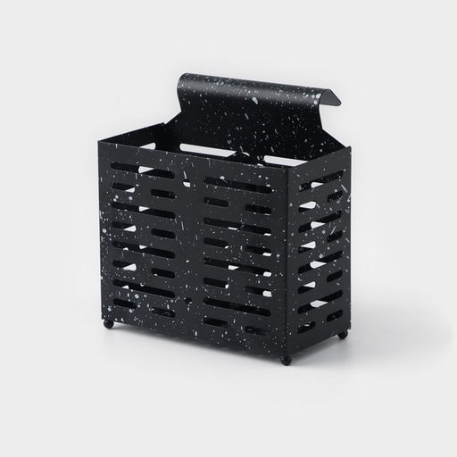 Сушилка для столовых приборов Доляна, 17.5×16.5×9 см, подвесная, металл, чёрная