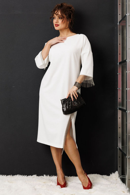 Платье Anastasia 1308 молочный фото 8