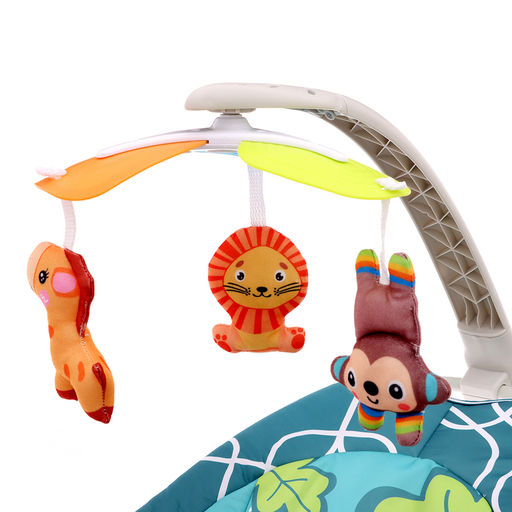 Музыкальная кресло-качалка для новорожденных, цвет бирюзовый - Simaland фото 5