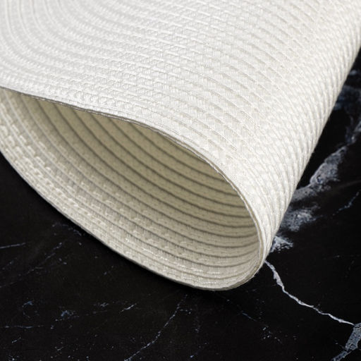 Набор салфеток сервировочных на стол Доляна Лофт, 4 шт, d=38 см, цвет белый  фото 16