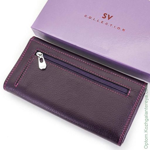 Большой женский кожаный кошелек SV СВ 1001-1003 - Sergio valentini фото 4
