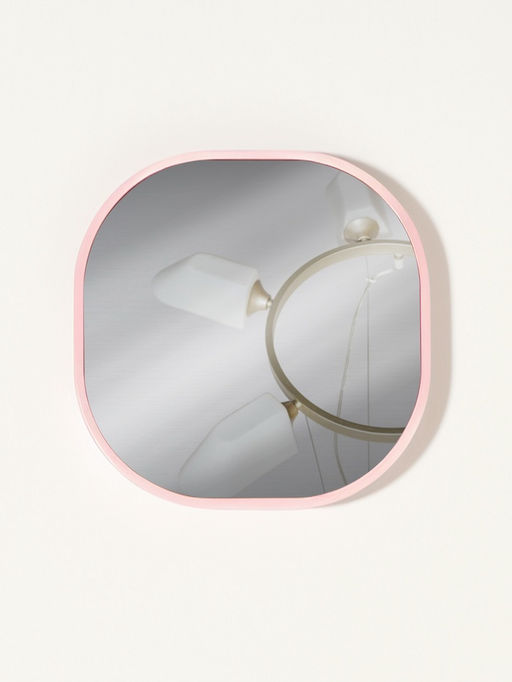 Зеркало карманное «Узор», с подставкой, 8×8 см, чёрное