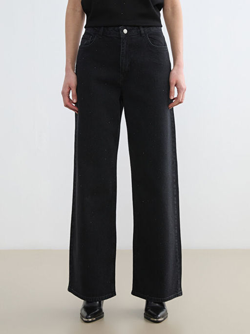 Ta?l? Wideleg Kad?n Jean Pantolon