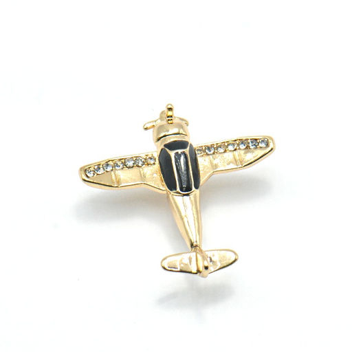 Брошь с эмалью и куб.цирконием - Серебряные крылья фото 2