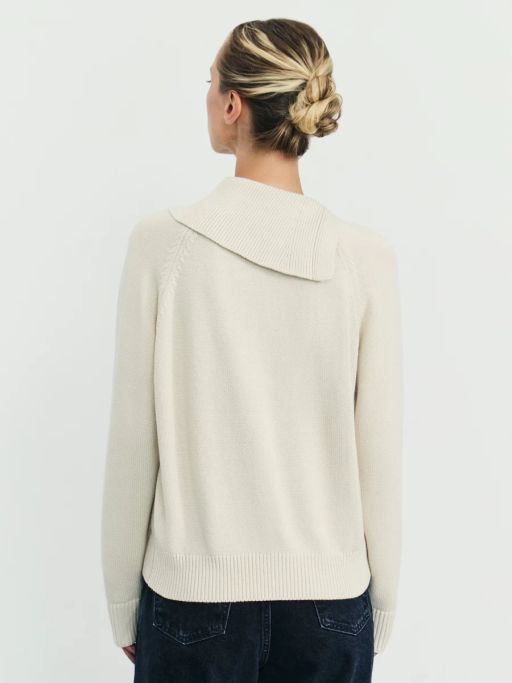 Джемпер из хлопка с пуговицами на воротнике / Zarina  фото 5