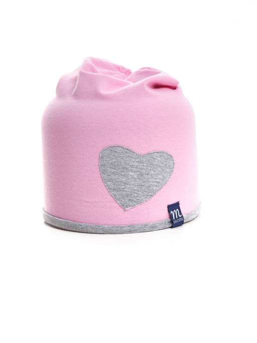 Шапка с сердцем UD 3013 бирюза - Mini maxi фото 4