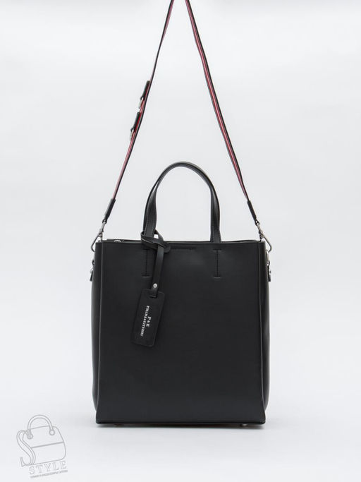 Сумка женская кожаная 6062L black Polina&Eiterou