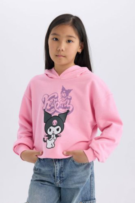 K?z Cocuk Hatsune Miku Oversize Genis Kal?p Kapusonlu Sweatshirt
