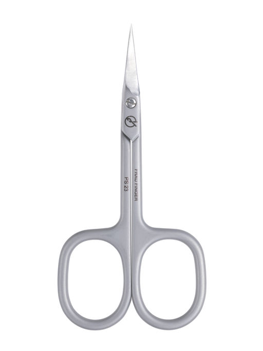 Frau Finger Ножницы маникюрные для кутикулы изогнутые / Premium PS 23, матовые, ручная заточка, 9,3 см