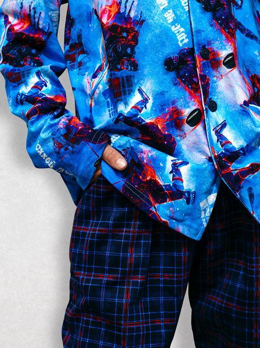 Пижама "Хоккей",бирюзовый