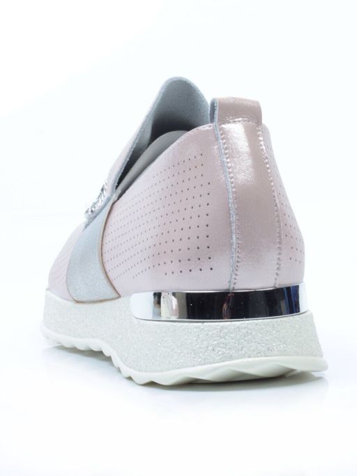 07-D08 PINK Слипоны женские (натуральная кожа) - Фабричный китай фото 7