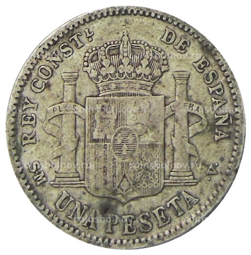 1 песета 1904 года Испания