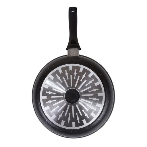 ЛА_АП_MARBLE INDUCTION (темный) Сковорода 260 мм с ручкой АП, арт. смтиш260а