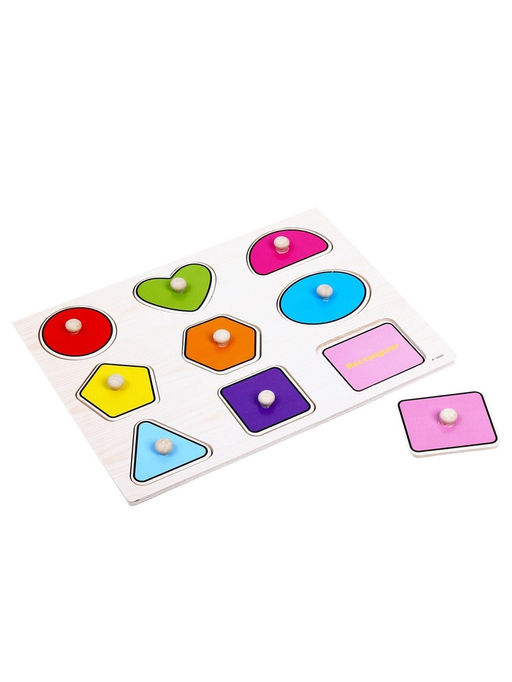 Рамка - вкладыш «Цвета и формы», 9 деталей