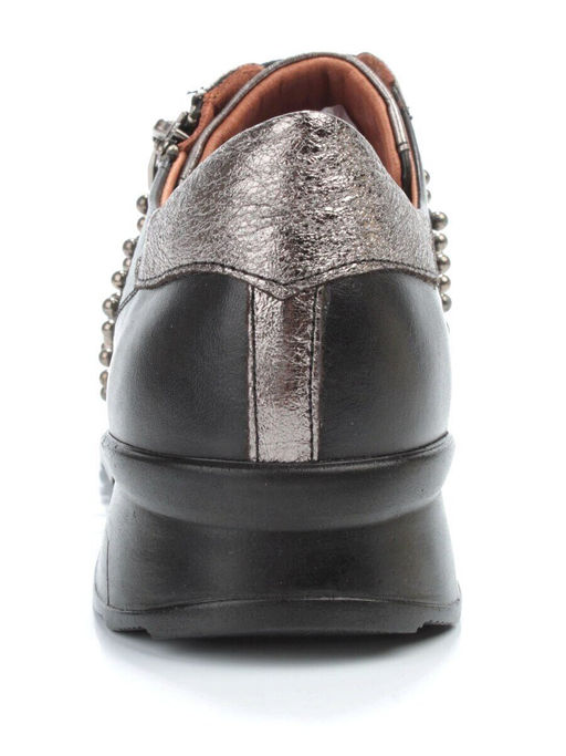 05-570 BLACK Кроссовки женские (натуральная кожа)