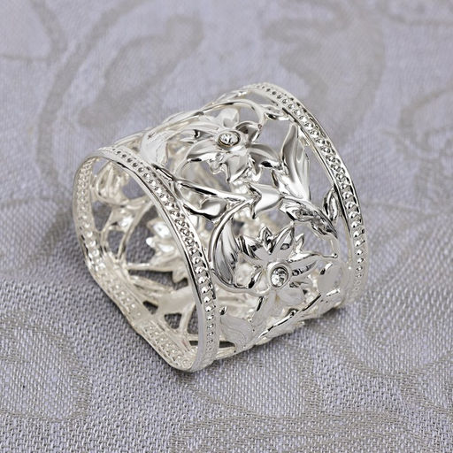 Набор колец для салфеток, 6 шт, с кристаллами - Simaland фото 3