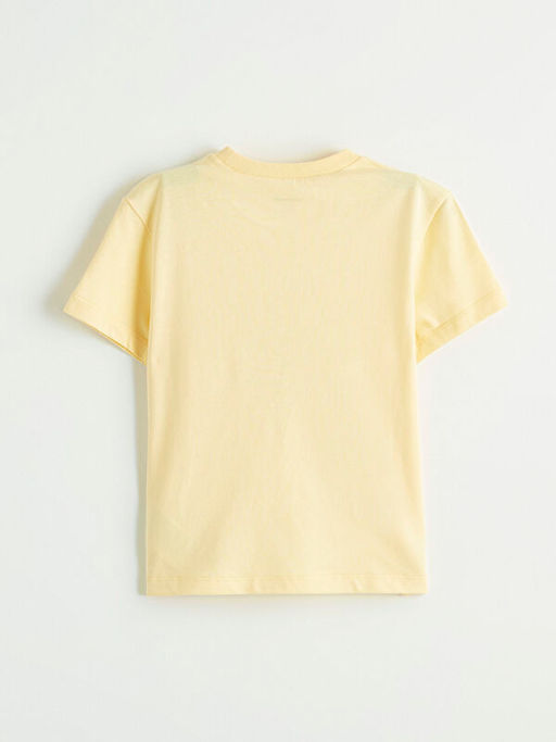 Bisiklet Yaka Bask?l? Erkek ?ocuk Ti??rt