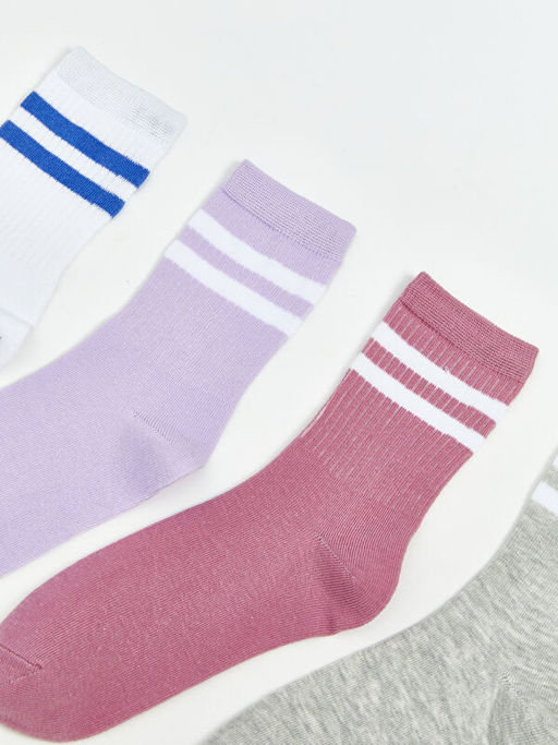 ?izgili K?z ?ocuk Soket ?orap 7li