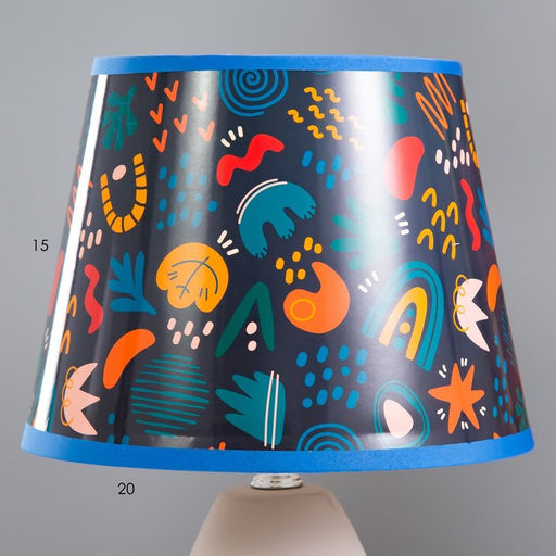 Настольная лампа с абажуром RISALUX «Ласи», Е14, 15 Вт, 20×20×30 см