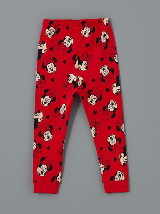 Beli Lastikli Minnie Mouse Bask?l? K?z Bebek Pijama Alt - Waikiki фото 2