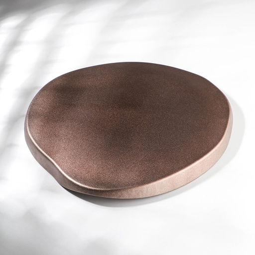 ТарелкаTrend, d=32 см, с бортиком, стекло, коричневая