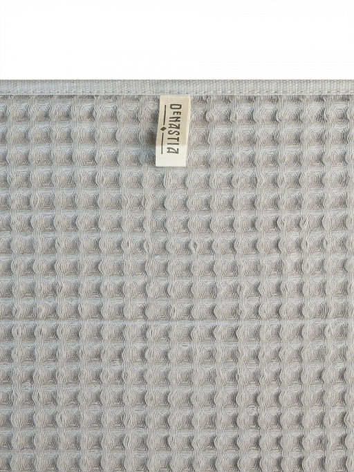 Набор полотенец вафельных 2шт 70x140, 50x90 светло-серый вафельное полотно