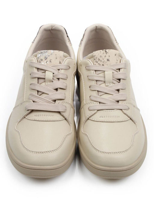 03-A1019-5 BEIGE Полуботинки спортивные женские (натуральная кожа)