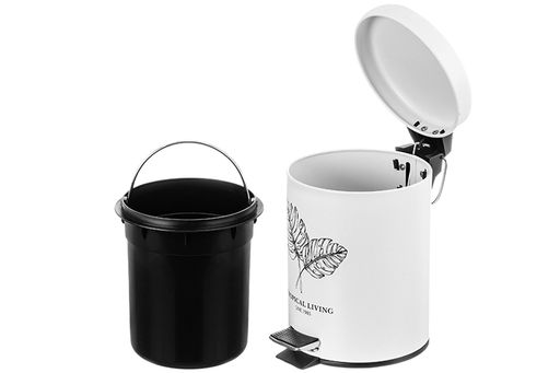 Контейнер для мусора 3 л 22*17*24,5 см с педалью, белый