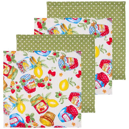 КОМПЛЕКТ САЛФЕТОК ИЗ 4Х ШТ ДЖЕМ, 40Х40СМ, 100 - Lefard фото 2