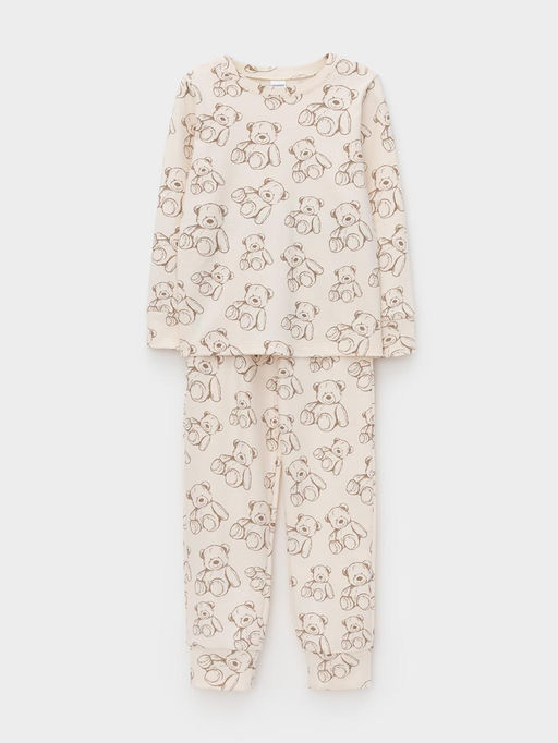 К 1552/айвори,плюшевые мишки пижама дет