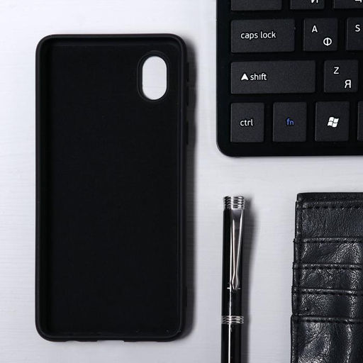 Чехол Krutoff, для Samsung Galaxy A01 Core, матовый, черный