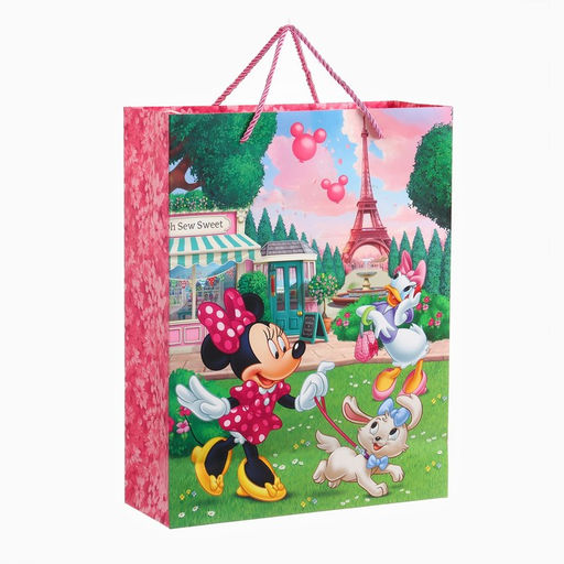 Пакет подарочный 3Д «Пусть исполняются мечты!», 40×31×11.5 см, Минни Маус