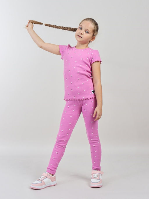 CRB wear / CWKG 70517-45 Брюки модель легинсы для девочки,сиреневый  фото 2