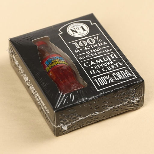 Мармеладная бутылочка колы 100% мужчина с кислой начинкой, 9 г. (18+) - Simaland фото 4