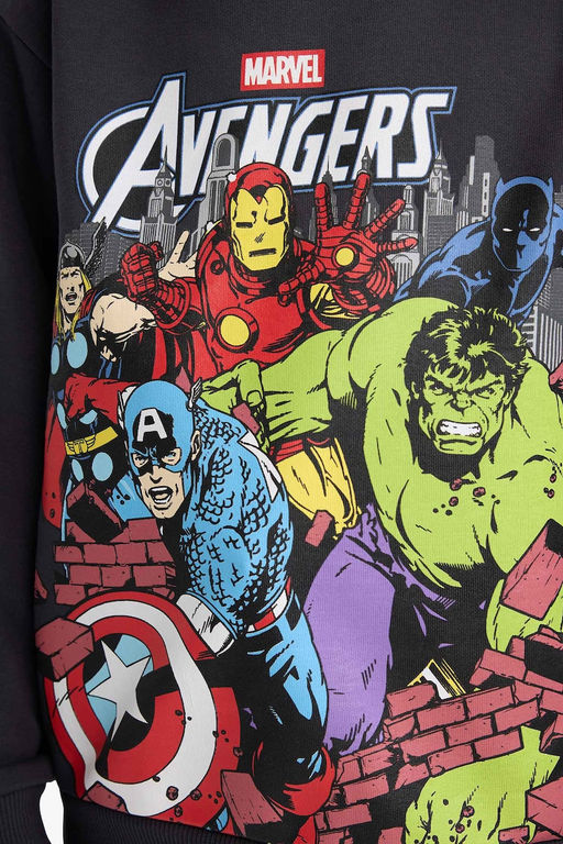 Marvel Avengers Kap__onlu __i Yumu_ak T_yl_ Sweatshirt Erkek _ocuk - Defacto фото 4