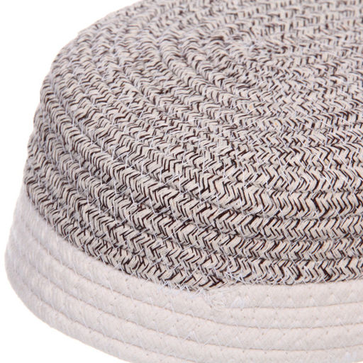 Корзинка плетёная интерьерная "ЭЛИНГАРТ", цвет бежевый/белый, 33*28*12см, (лейбл селфи)