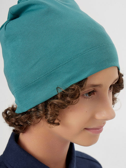 Шапка детская зеленая - Mark formelle фото 3