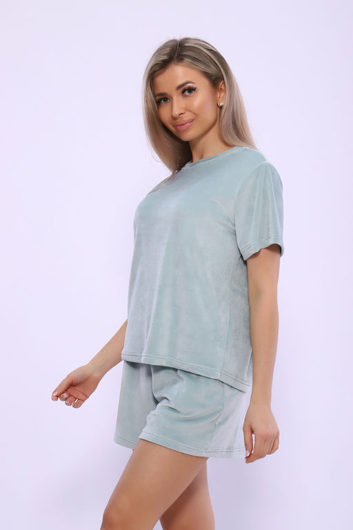 Костюм Натали 71118 футболка и шорты из велюра  фото 42