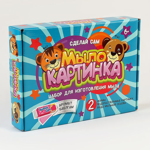 Мыло-картинка «Кот и пёс»