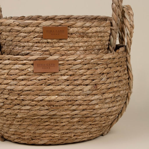 Корзины для хранения SL Home, плетёные, ручной работы, 2 шт: 222120 см, 272422 см - Sima-land home фото 4