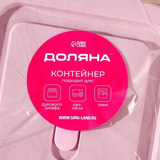 Контейнер Доляна Cook and Freeze, 300 мл, 12?6 см, с крышкой, жаропрочное стекло, МИКС