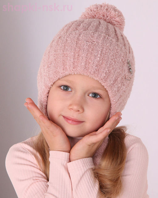04-94-E Шапка для девочки флис (52-54)