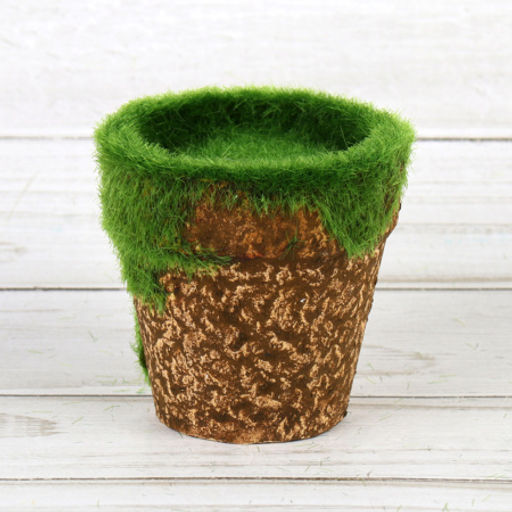 Кашпо со мхом декоративное 7х7 см / 16029 /уп 378/ - ГалеонТрейд фото 5