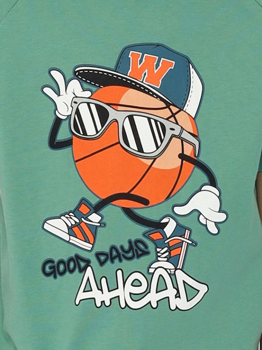 CSKB 63739-37-391 Футболка для мальчика,зеленый