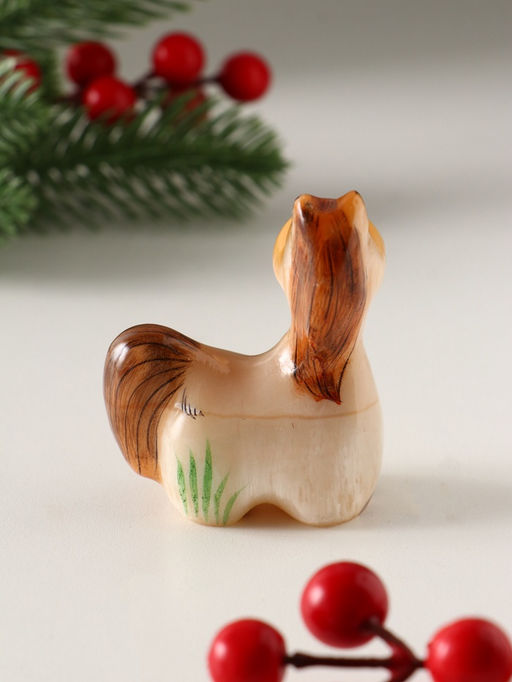 Фигурка «Лошадка довольная» 7×5.5 см, селенит