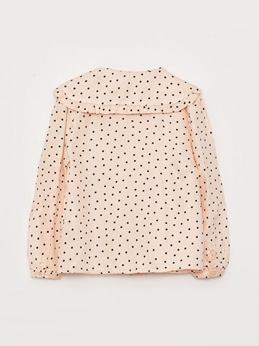 Bebe Yaka Desenli Uzun Kollu K?z ?ocuk G?mlek - Waikiki фото 2