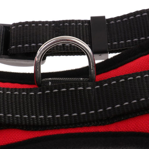 Шлейка К7 мягкая светоотражающая, размер S, ОГ 44-55 см, вес 5-9 кг, красная - Пижон фото 5